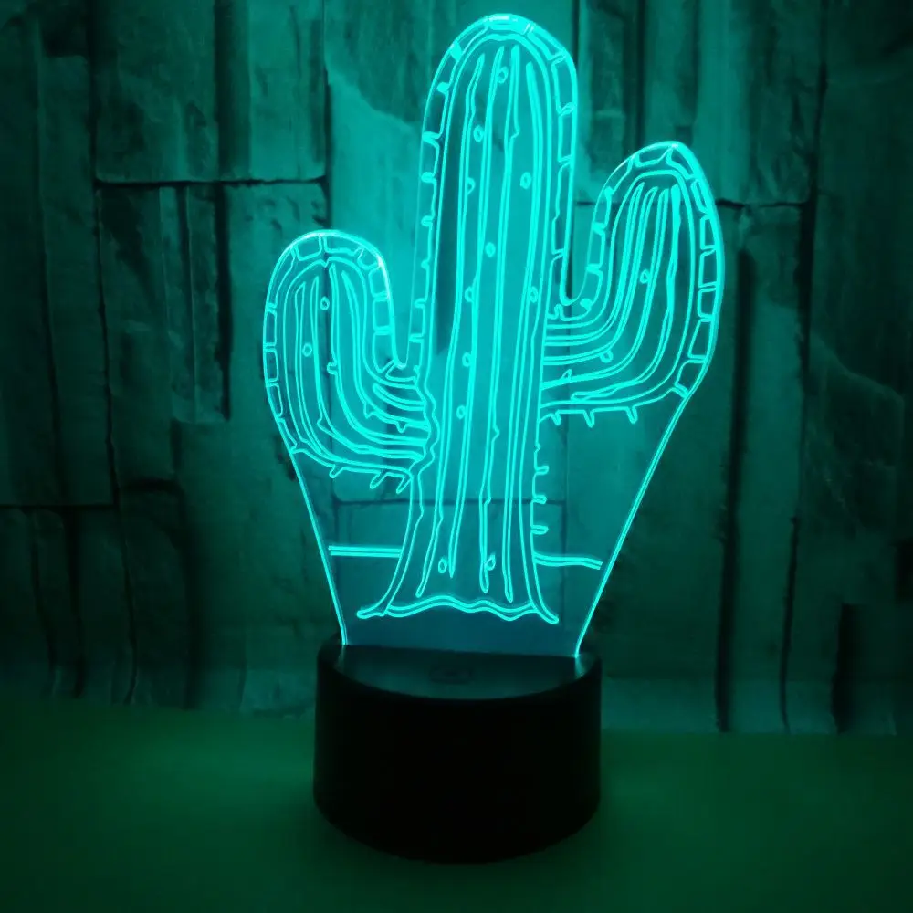 

Nighdn Cactus Night Light for Kids Bedside Table Lamp Led 7 Color Changing Nightlight Creative Gifts for Girls Boys Room Decor