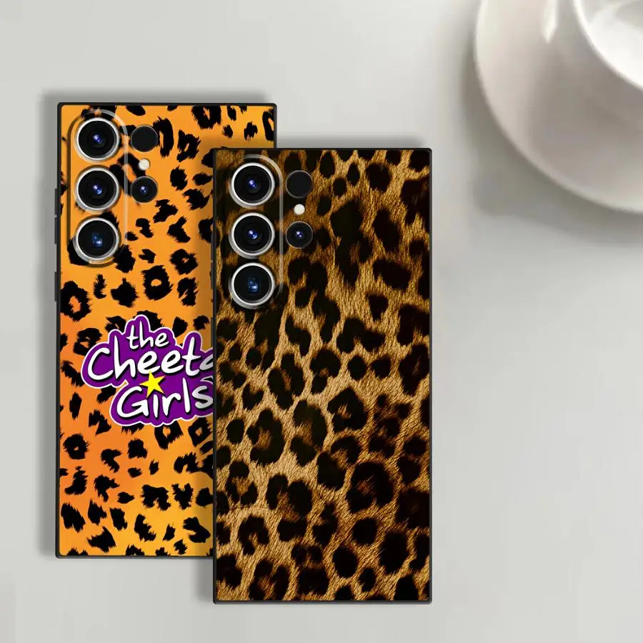 Фото Чехол с леопардовым принтом для Samsung Galaxy S26 Ultra S24 S20 Ultra S10 S9 S21 FE S23 S25 Plus Note 20 8 9 10 Funda Phone Cover №1