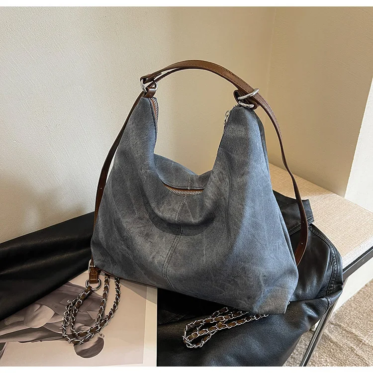 Вместительная сумка из искусственной ковбойской кожи женские сумки