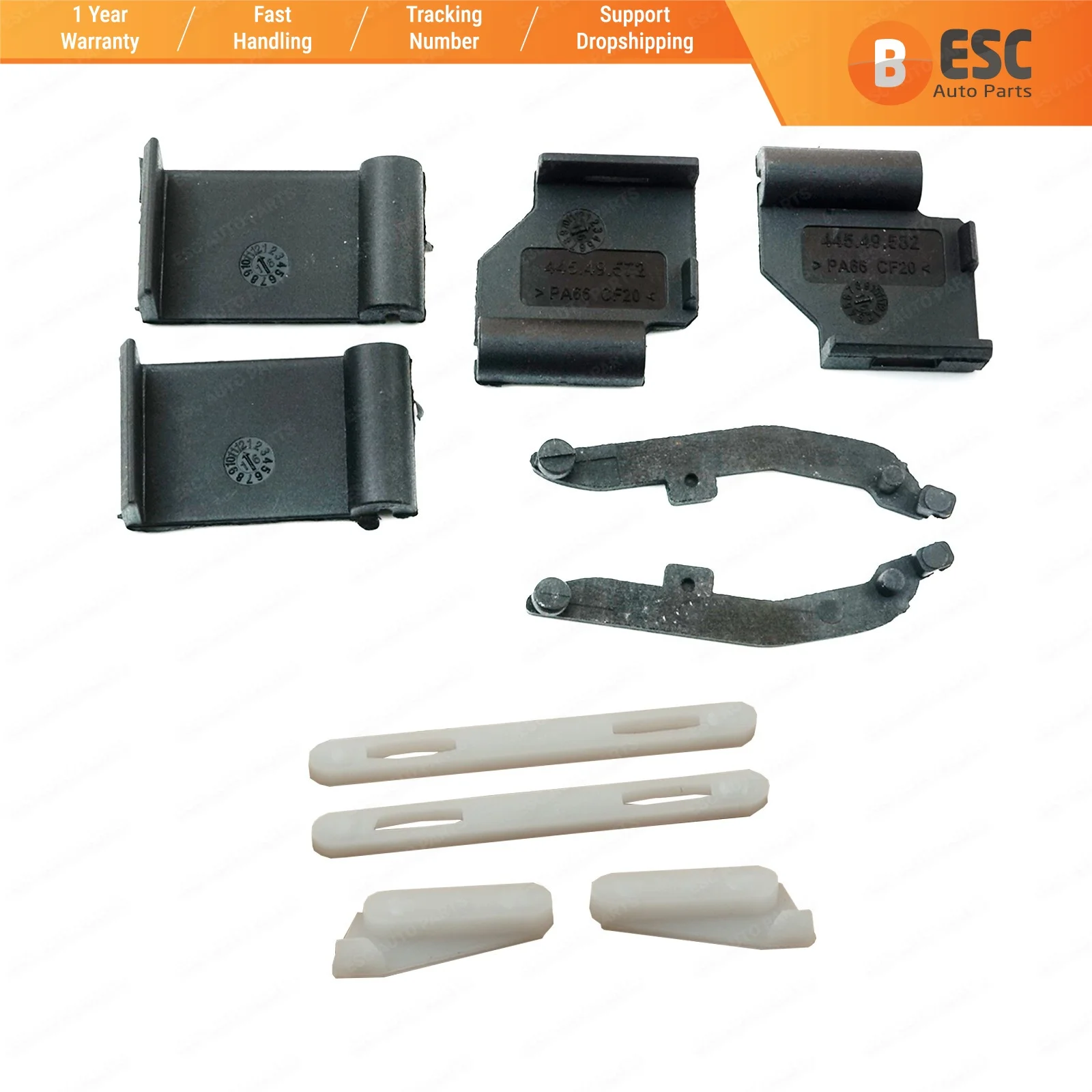

ESC Auto Parts ESR546 10 Pieces Sunroof Repair Kit Replacement Parts for BMW X5 E53 X3 E83 2000-2006 Type:2 Ship From Turkey