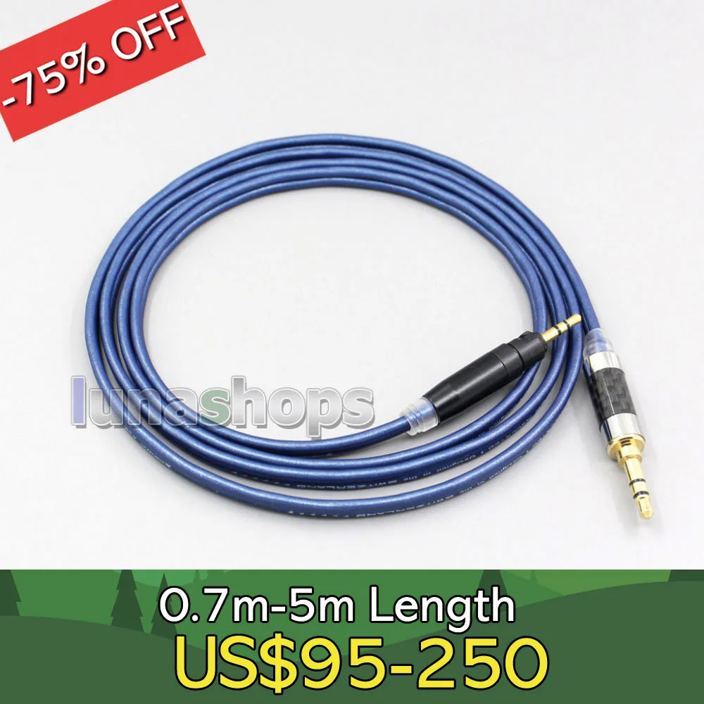 

XLR Balanced 3.5mm 2.5mm 99% Pure Silver Headphone Cable For Ultrasone Performance 820 880 Signature DXP PRO STUDIO LN006520