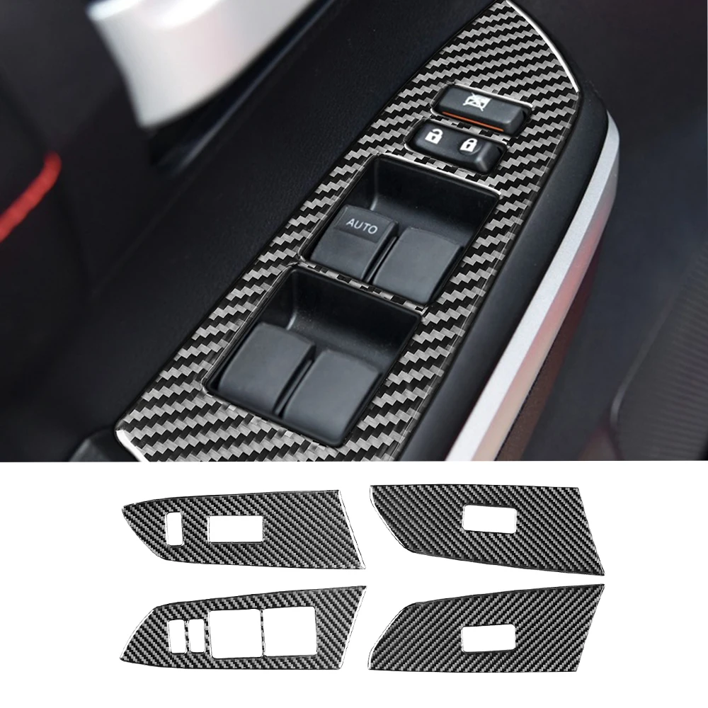 

Для Toyota Tundra 2014-2018, кнопка переключения стеклоподъемника, декоративная панель, отделка, наклейка, наклейка, автомобильные аксессуары, углеро...