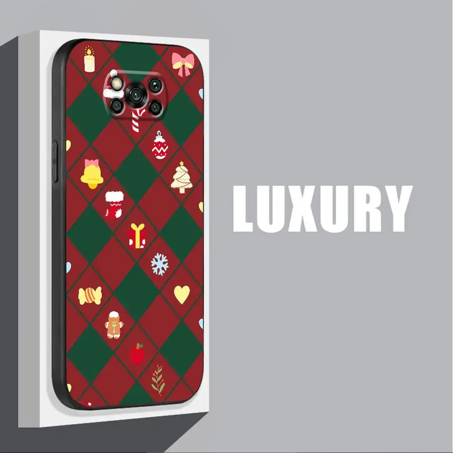 Christmas Cute Loopy Cover Phone Case for Poco C40 M3 X4 GT X3 NFC M5 M4 Pro 5G F5 F1 C50 C51 TPU Soft
