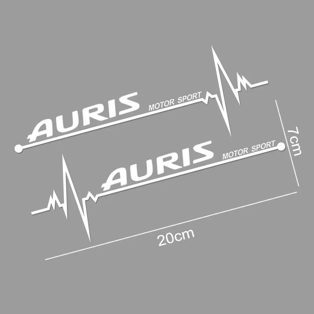 

2 шт., ПВХ, наклейки на боковое окно автомобиля, виниловые водонепроницаемые наклейки для Toyota Auris Motor Sport, значок, аксессуары для автотюнинга