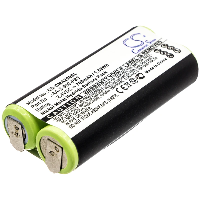 

CS 700mAh / 1.68Wh battery for Clarisonic Mia 2 AA-2-900-PB3