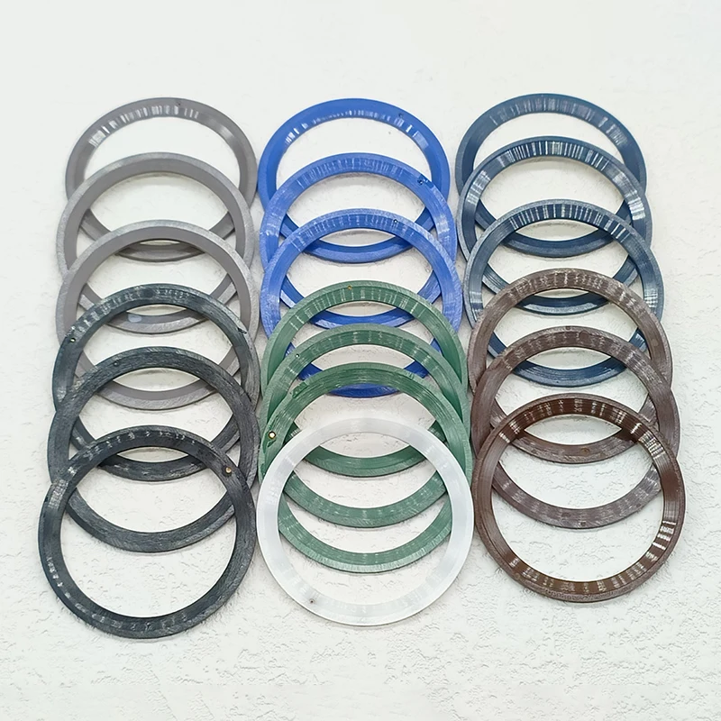 38mm Tilted Digit Ceramic Watch Bezel Insert Fits 40mm SUB Mens Watch Cases Inner Diaameter 30.5mm Ring Replace Accessories