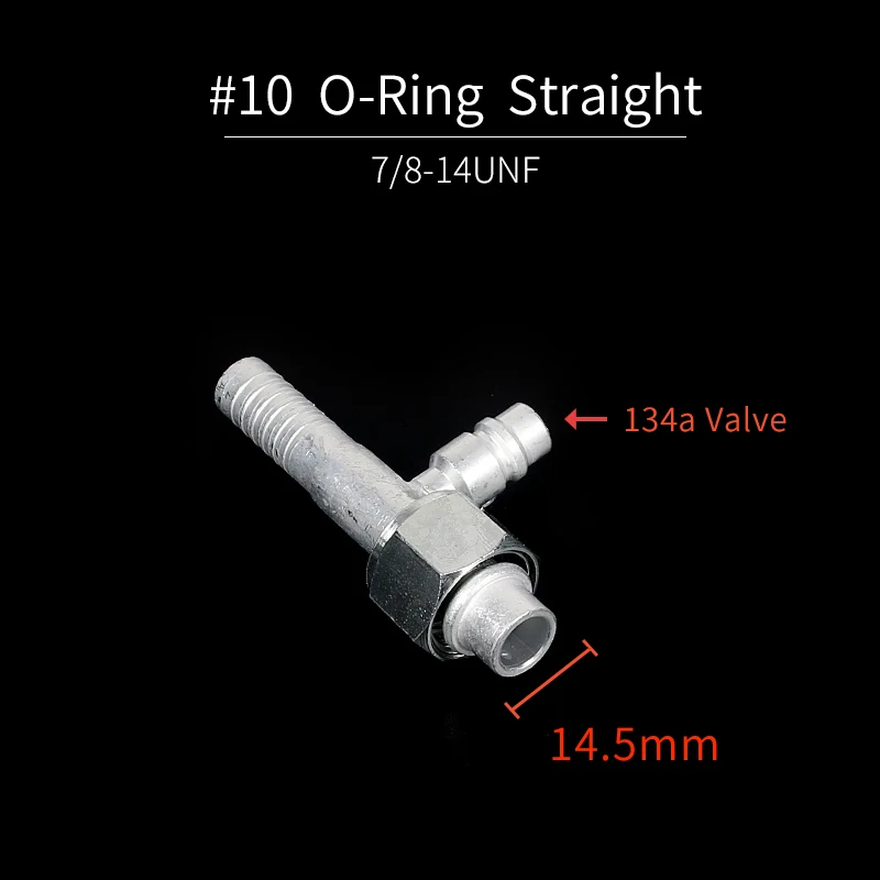 

#6 #8 #10 автомобильный соединитель шланга кондиционера с клапаном R12, соединитель уплотнительного кольца, автомобильные запчасти A/C