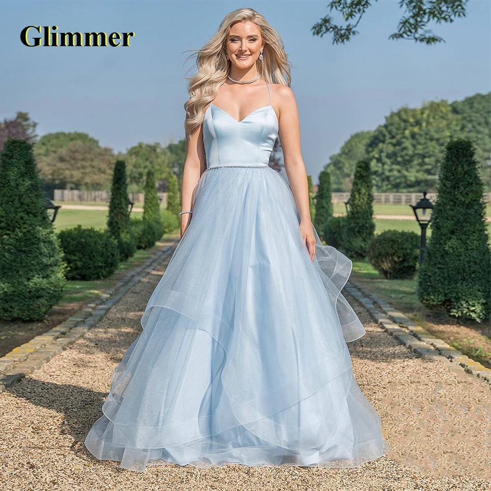 

Glimmer Tiered Sweetheart Evening Dresses Formal Prom Gowns Custom Made Special Occasion Vestidos Fiesta De Noche Robe De Soiree
