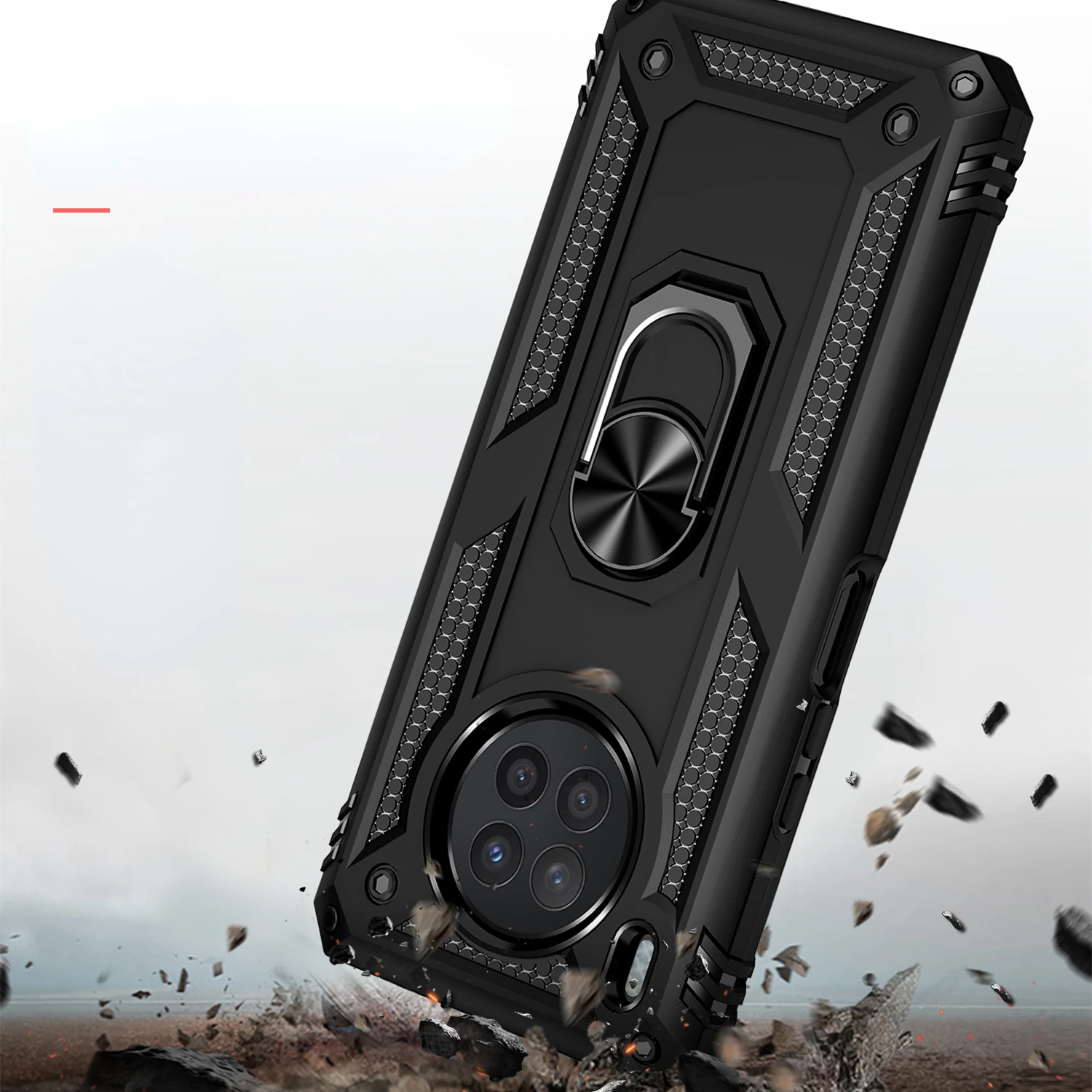 

New in Ring Kickstand Case for Huawei 50 Lite Honor50 9 8i 8 Nova8i Mate 40 Pro P40 P30 Mate 30 Bag Cover Fundas phone case
