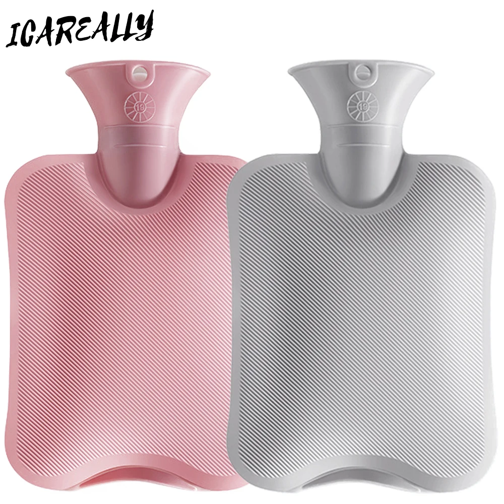 

ICAREALLY Hot Water Bag PVC Water Filling Warm Bottle Warm Hand And Feet Hot Water For Period Pain 1000ML Water Bag With Cover