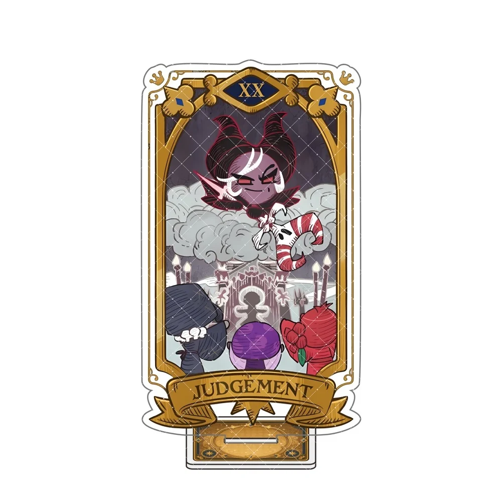Фото Акриловая фигурка-стенд 15 см Cookie Run Kingdom Stardust Cookie THE STAR Tarot Card, игровая фигурка, украшение, можно использовать как брелок №4
