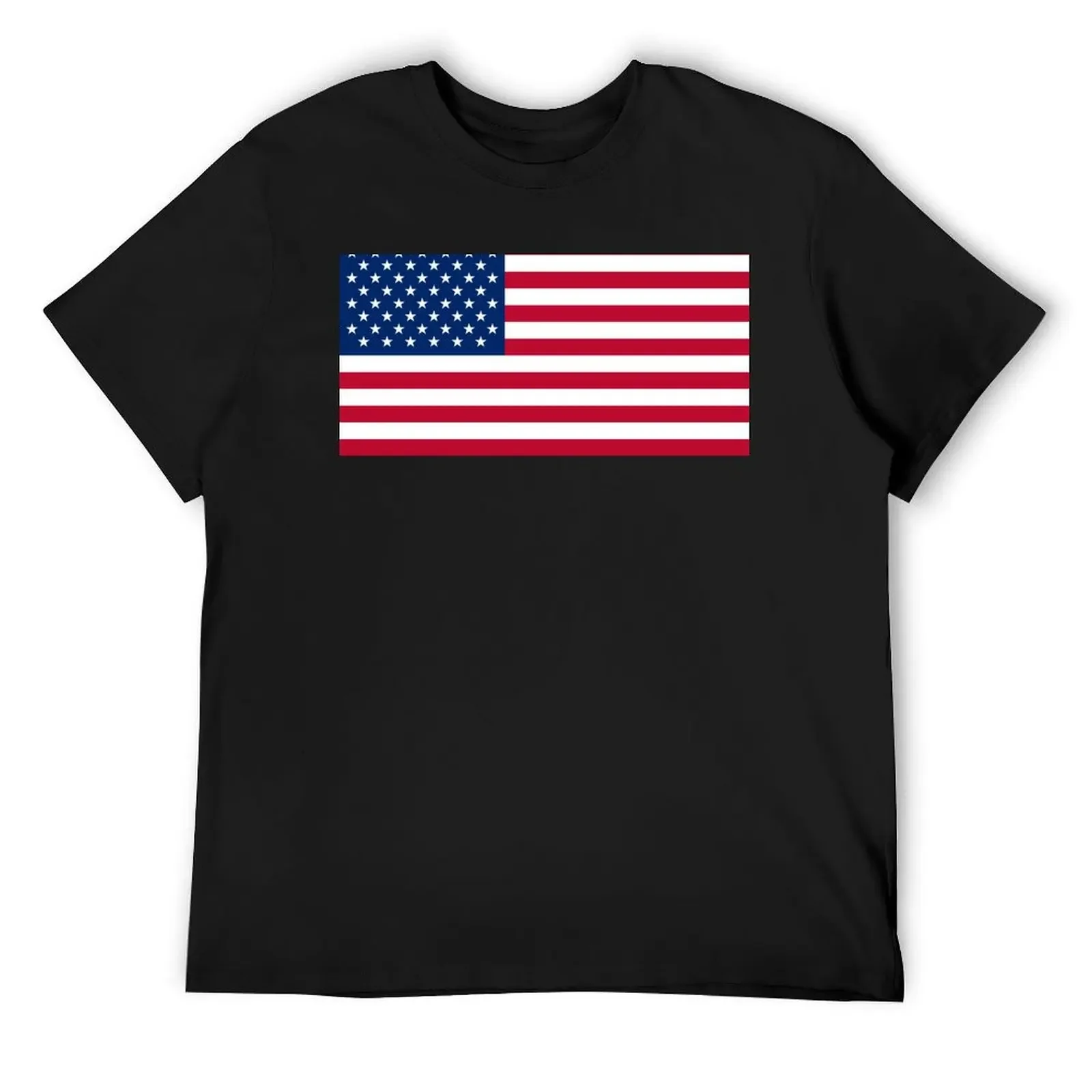 52-звездная футболка с американским флагом мужские футболки большого размера в