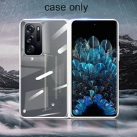 ultra thin transparent hollow phone case all inclusive hard pc shell folding screen anti drop protection cover for oppo fin y1o6
