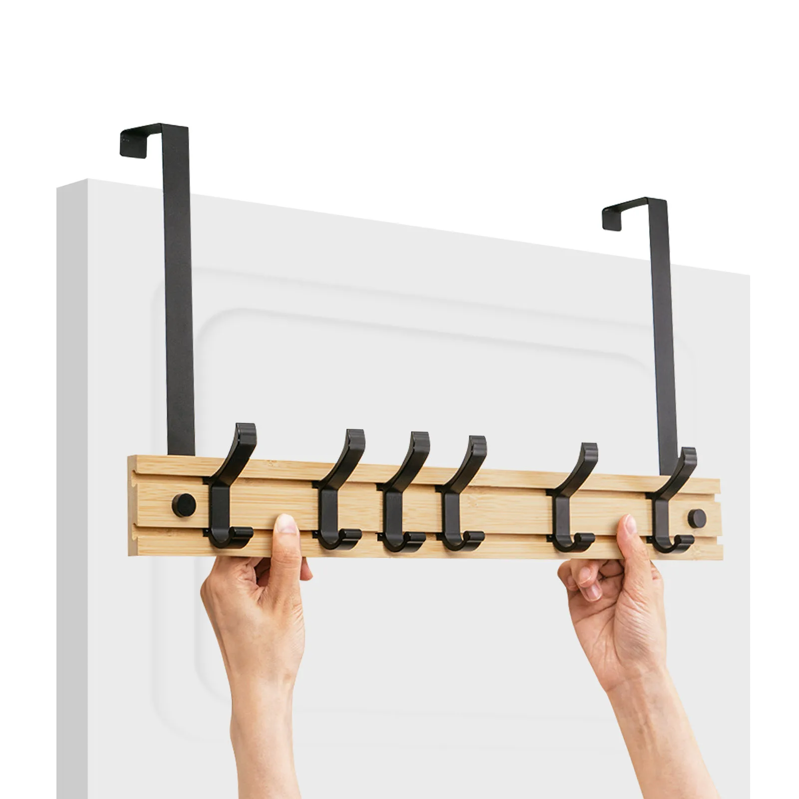 

Дверная стойка с передвижными крючками, сверхмощный Органайзер для ванной, шкафа, буфета, крючки из углеродистой стали для полотенец, халат...