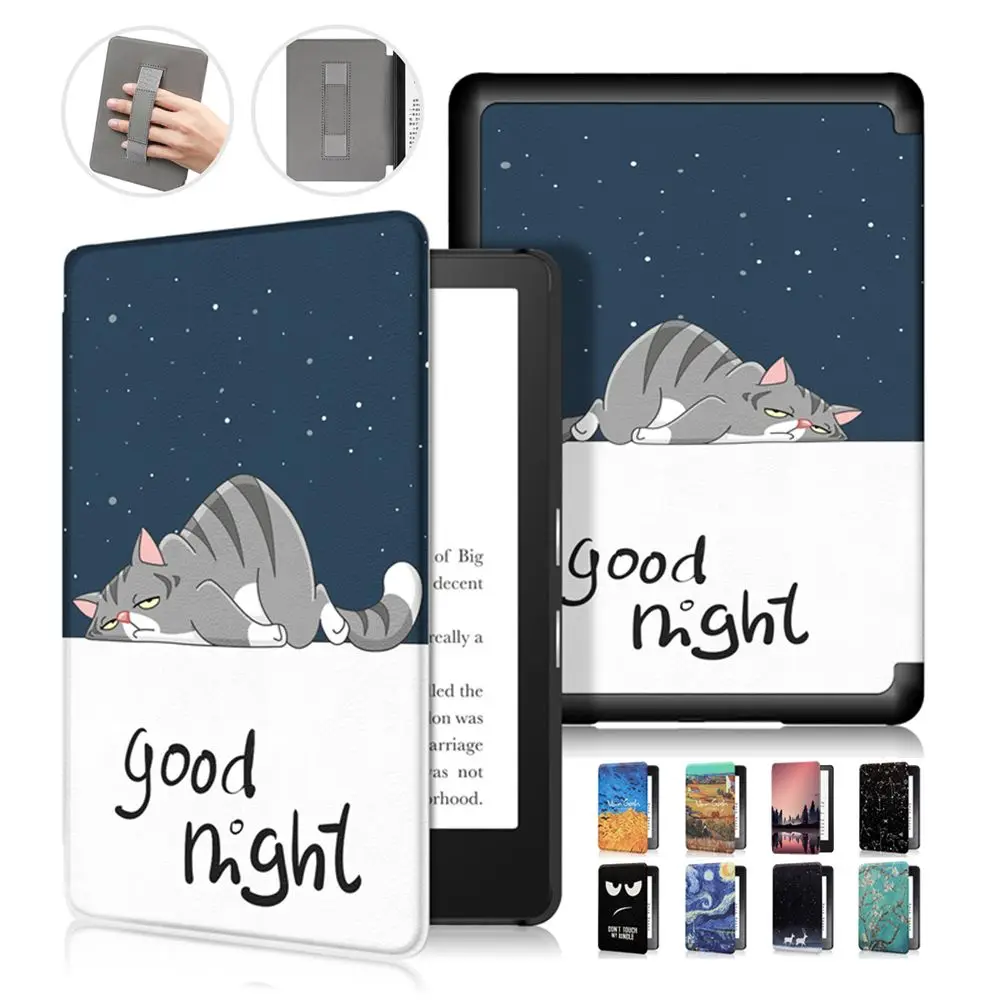 

Shell Auto Wake/Sleep Smart Cover 6.8 Inch Folio Case PU Leather For Kindle Paperwhite 5 11th Generation 2021