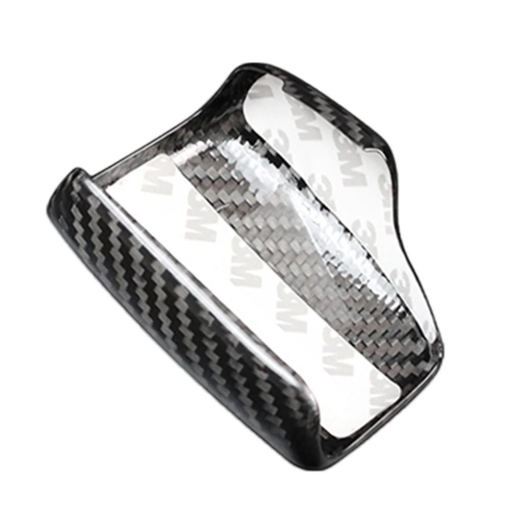 Углеродное волокно автомобильная ручка переключения передач наклейка накладка