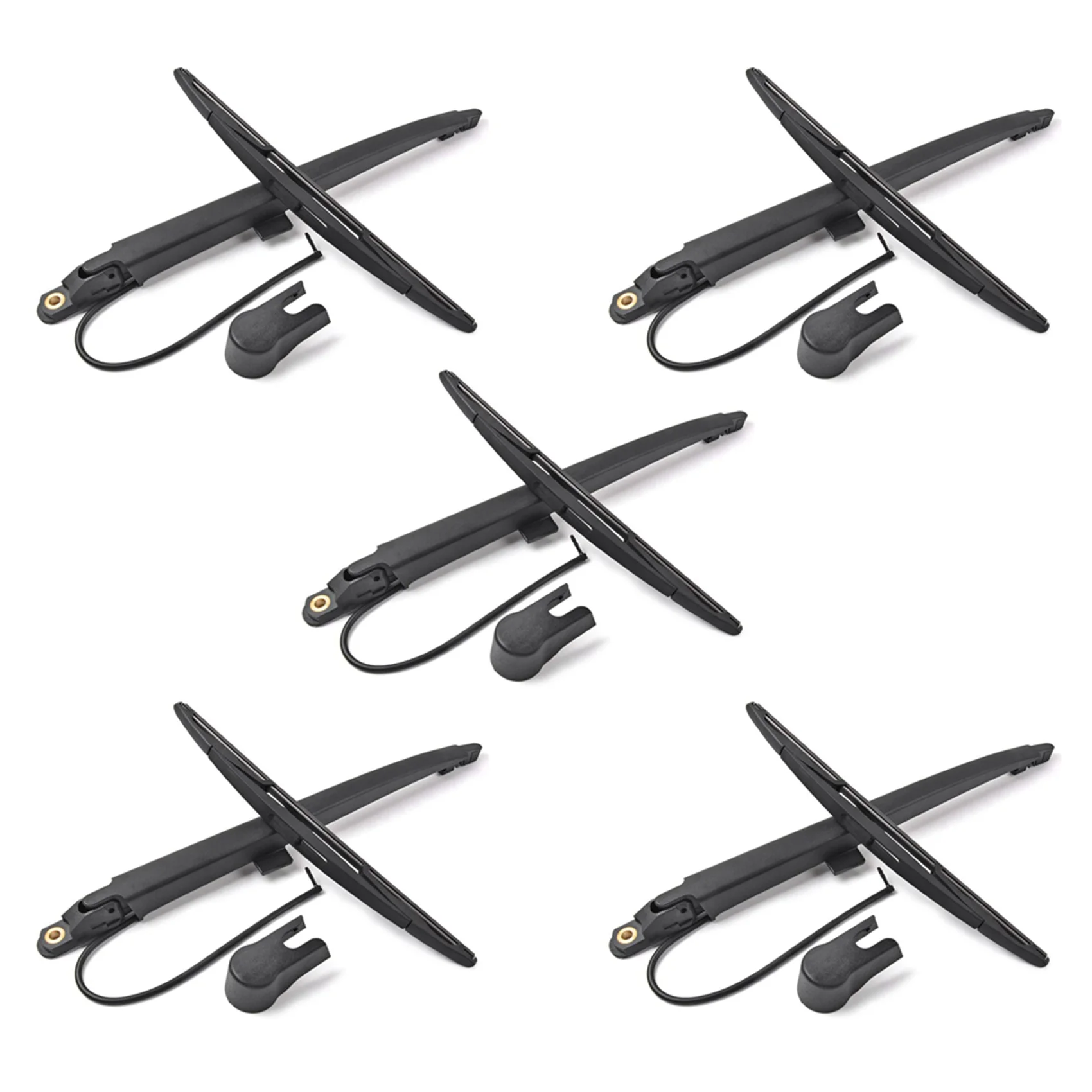 

5X Rear Wiper Arm Set - Back Windshield Wiper Arm Blade Set for Cadillac Escalade GMC Yukon Chevy Tahoe Suburban 07-13