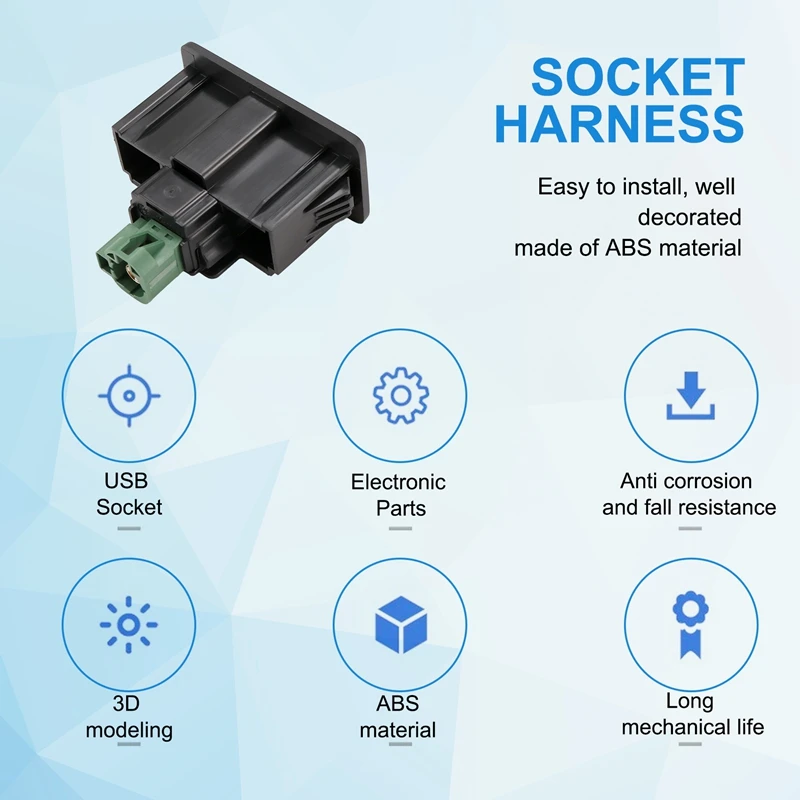 Автомобильный USB AUX Carplay MDI AMI установочный штекер жгут для VW Golf 7 5G0 035 222 F 5QD 726 E 3GD/