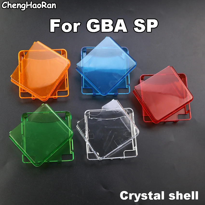 

ChengHaoRan Clear Protective Cover Case Shell Housing For GBA SP Game Console Crystal Cover Case