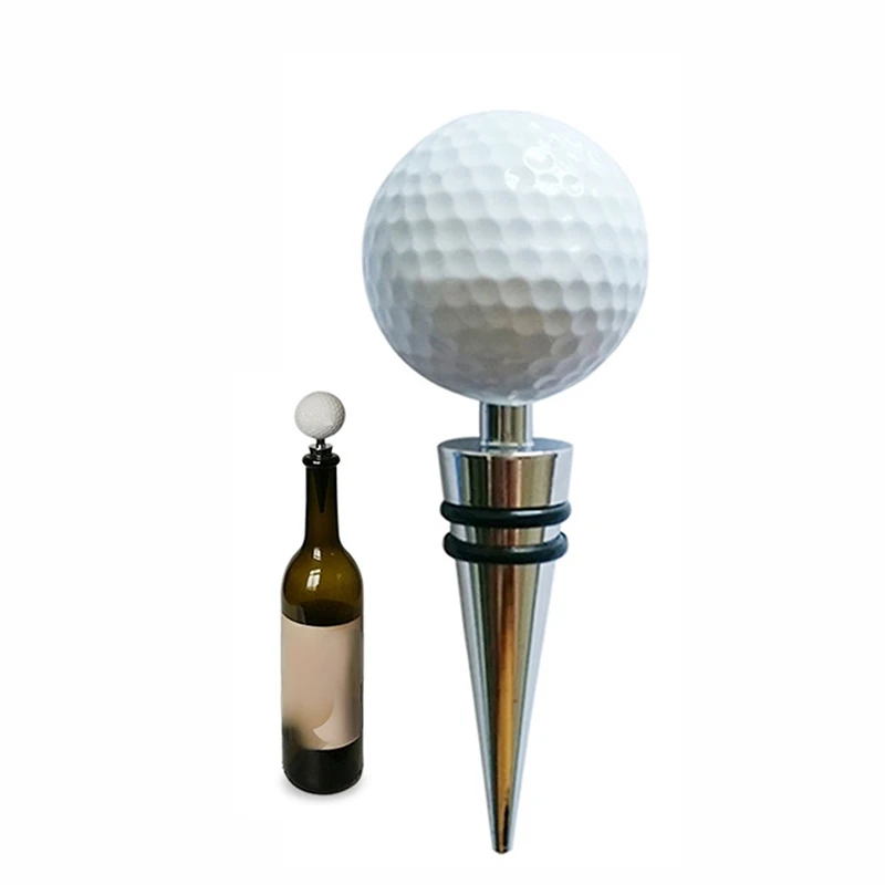 Wine Bottle Stoppers Beer Beverage Bottle Stoppers Bottles Sealer Alloy Kitchen Bar Tool Golfer Lover Gifts