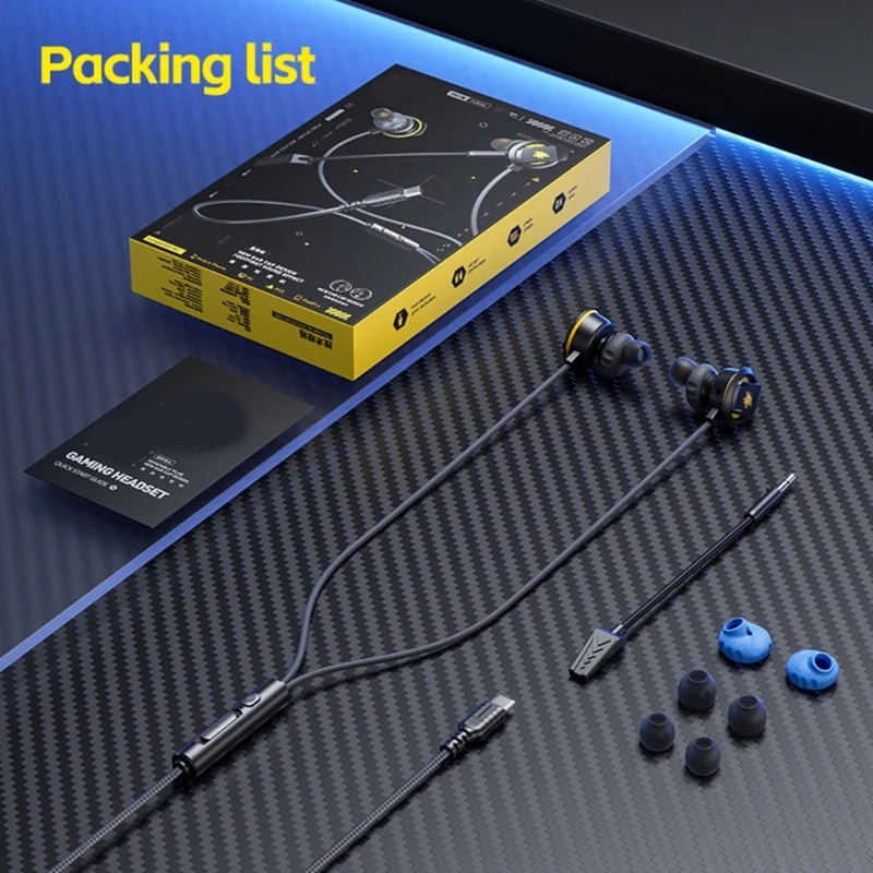 Игровые наушники RX5 с гибким микрофоном на штанге. Съемные дизайнерские