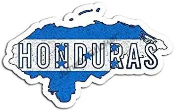 

Honduran Map and Flag Souvenir Distressed Honduras Sticker Graphic Auto Wall Laptop Cell Truck Sticker for Windows Cars Trucks
