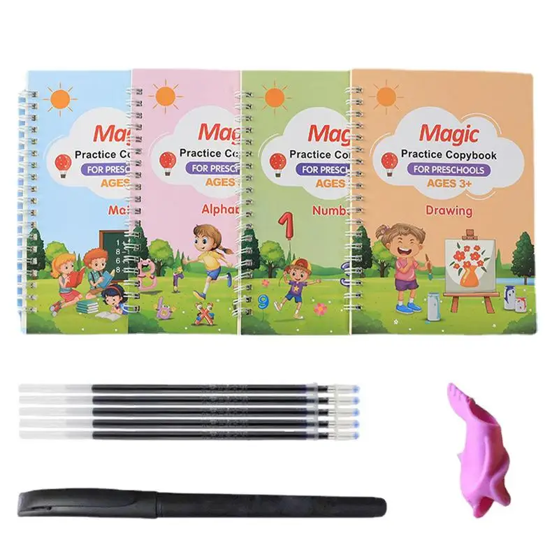 

4 шт., шаблон для обучения каллиграфии