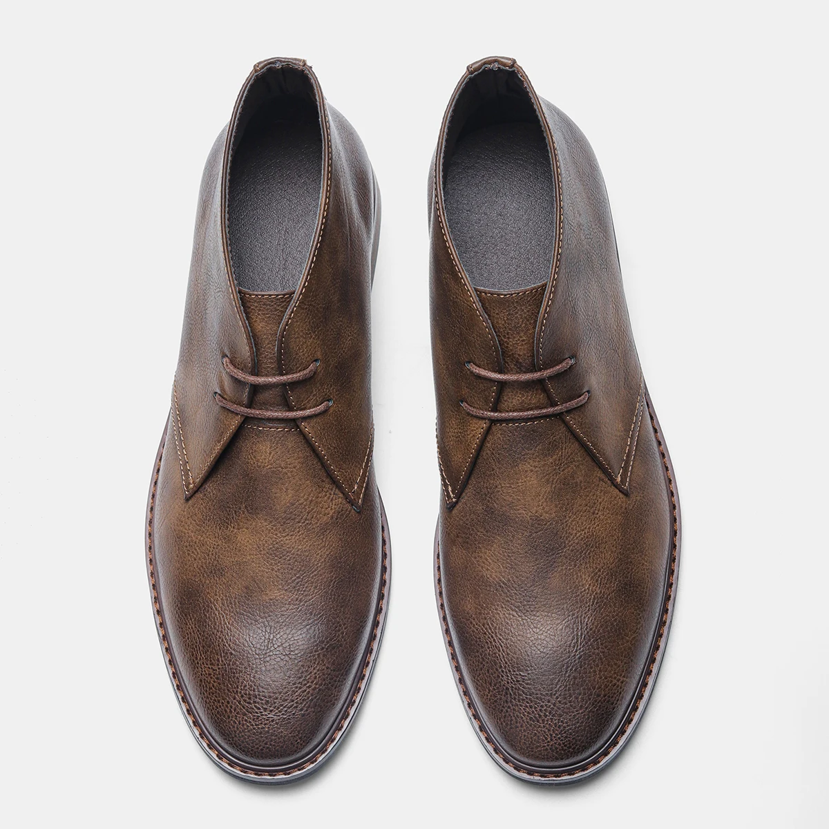 

Мужские кожаные ботинки в стиле ретро, мужские Ботильоны # KD581