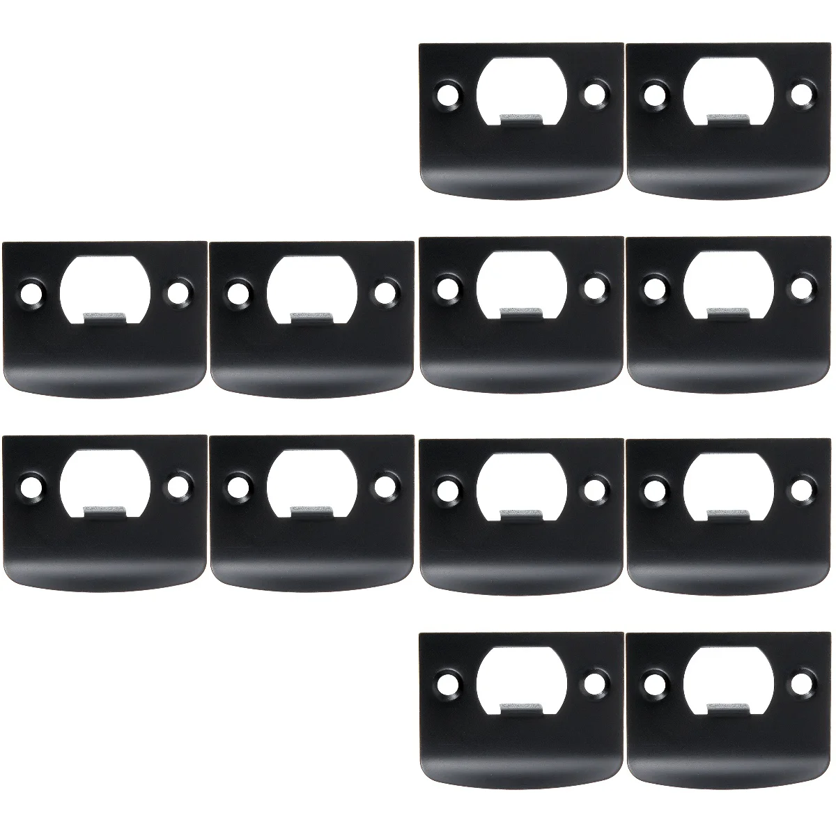 

12 Pcs Cam Block Front Door Reinforcement Kit Stainless Steel Plates Flapper Accessories Kick Strike Buckle Box