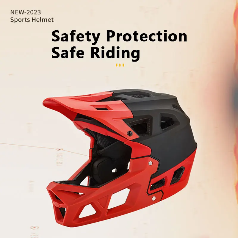 Полнолицевой шлем для защиты от столкновений Mtb взрослых внедорожный горный