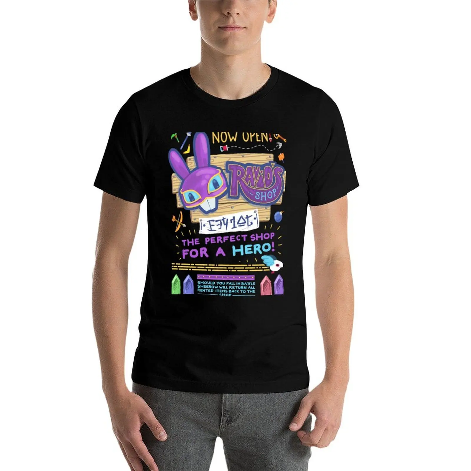 Фото Футболка Ravio's Shop с модным принтом и короткими рукавами №4