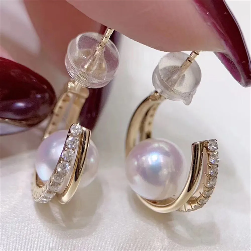 

Женские серьги-гвоздики из серебра 925 пробы, 8-9 мм