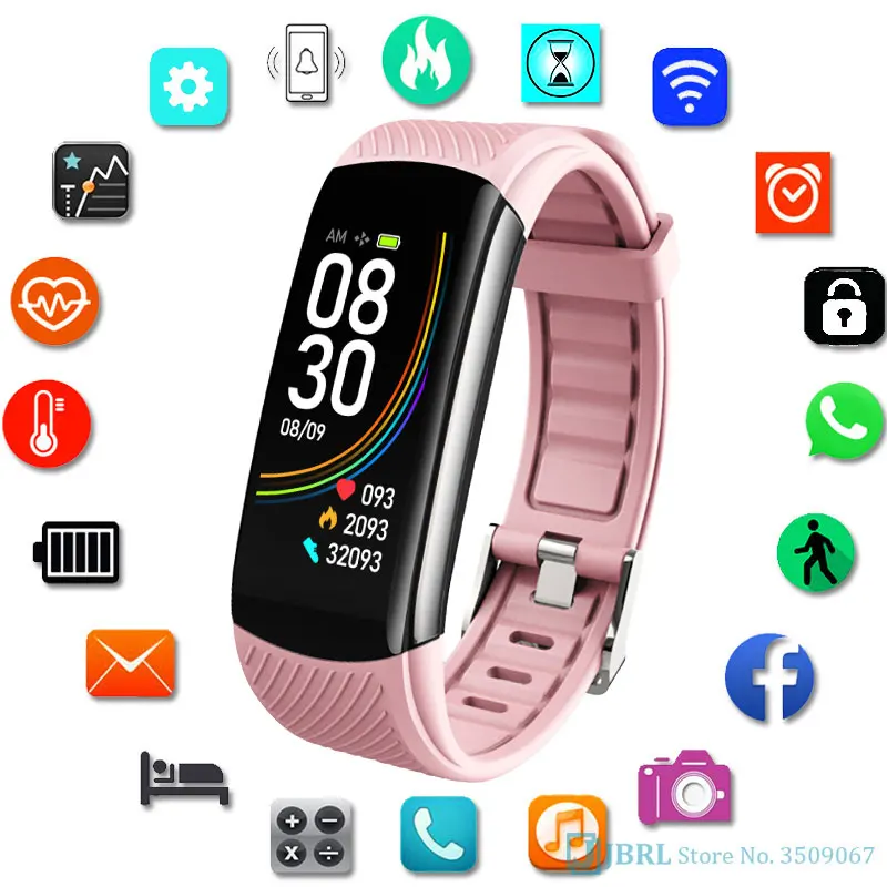 

SHACKER Watch Sport Smart donna uomo orologio da polso da donna per android Ios Smart Clock Fitness Tracker ore Smartwatch imper