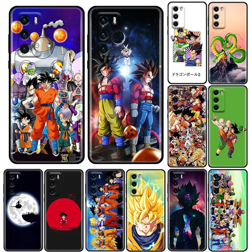 

DragonBall Z Silicone Phone Case For Huawei P30 P40 P20 P10 Lite P50 Pro P Smart Z 2019 Soft TPU Back Cover Coque Son Goku Anime