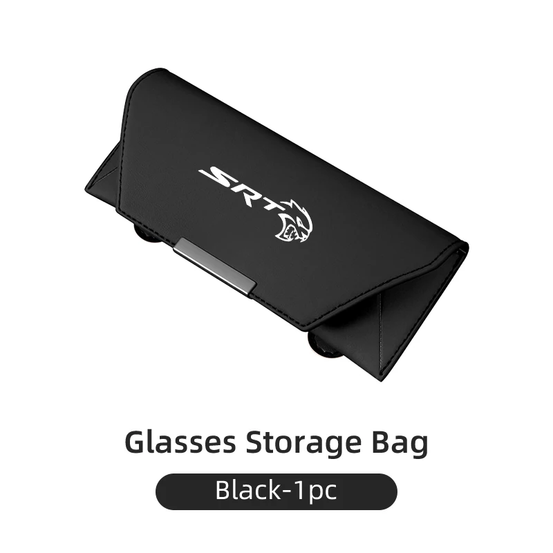 

Автомобильный кожаный держатель для солнцезащитных очков, чехол для очков, коробка-органайзер, аксессуары для Dodge SRT Hellcat Journey Charger Challenger Ca