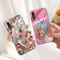 anime one piece tony tony chopper phone case tempered glass for huawei p30 p20 p10 lite honor 7a 8x 9 10 mate 20 pro