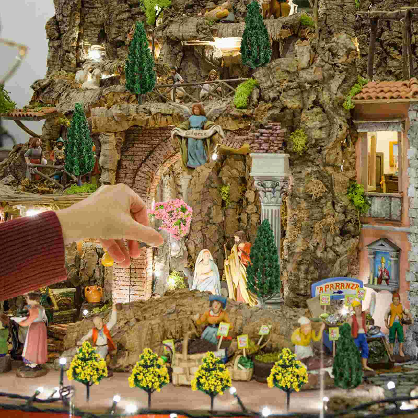 55 шт. модель украшения дерева диорама деревья миниатюрные для поделок