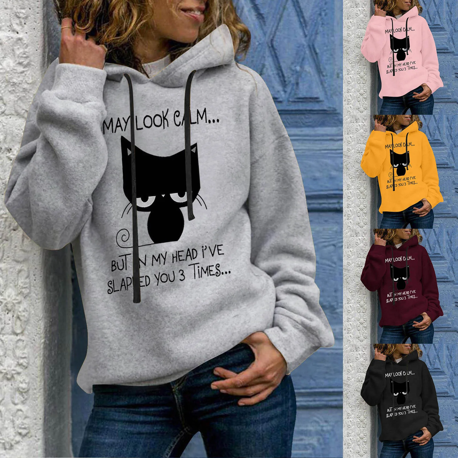 

Женские милые толстовки с принтом Толстовка с длинным рукавом осенний свитер женские мягкие женские повседневные топы на молнии на четверт...