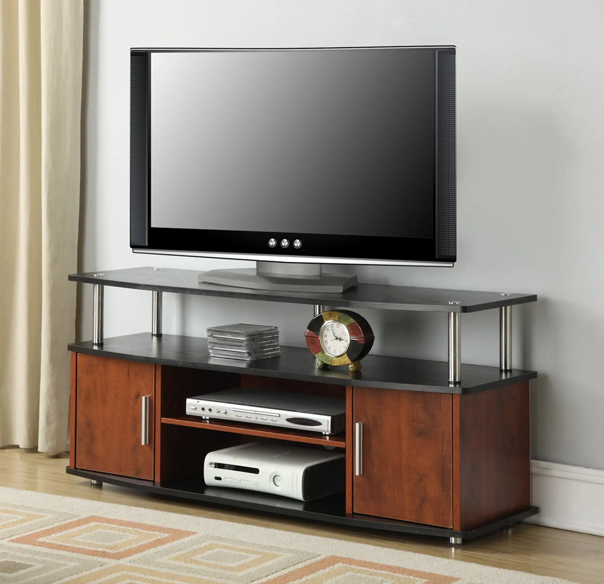 

Designs2Go Monterey TV Stand for TVs up to 46", Cherry / Black