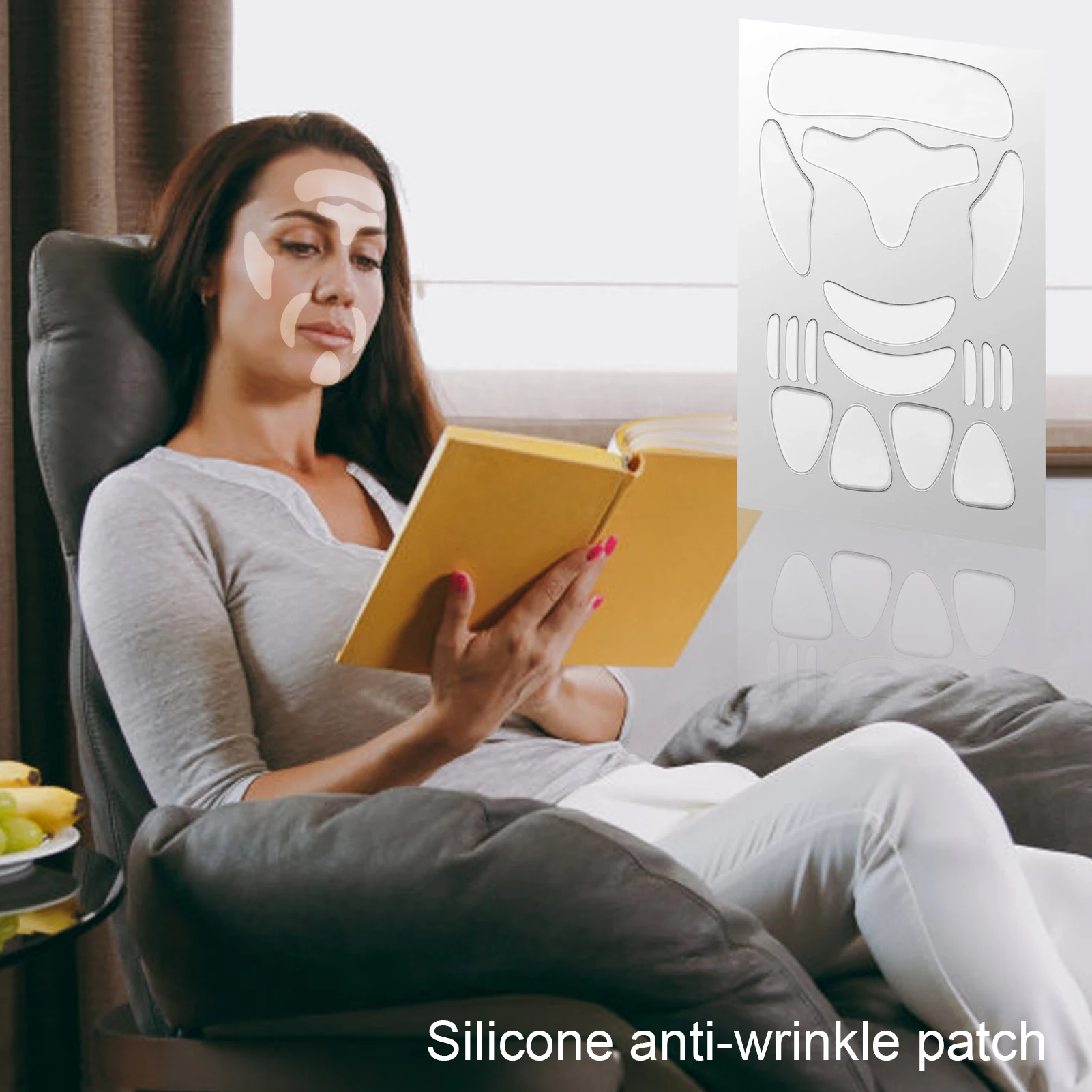 

Reusable Anti Wrinkle Neck Pad Silicon Transparent Anti Microgroove Removal Neck Sticker Skin Care Silica Gel Patch Facial Care