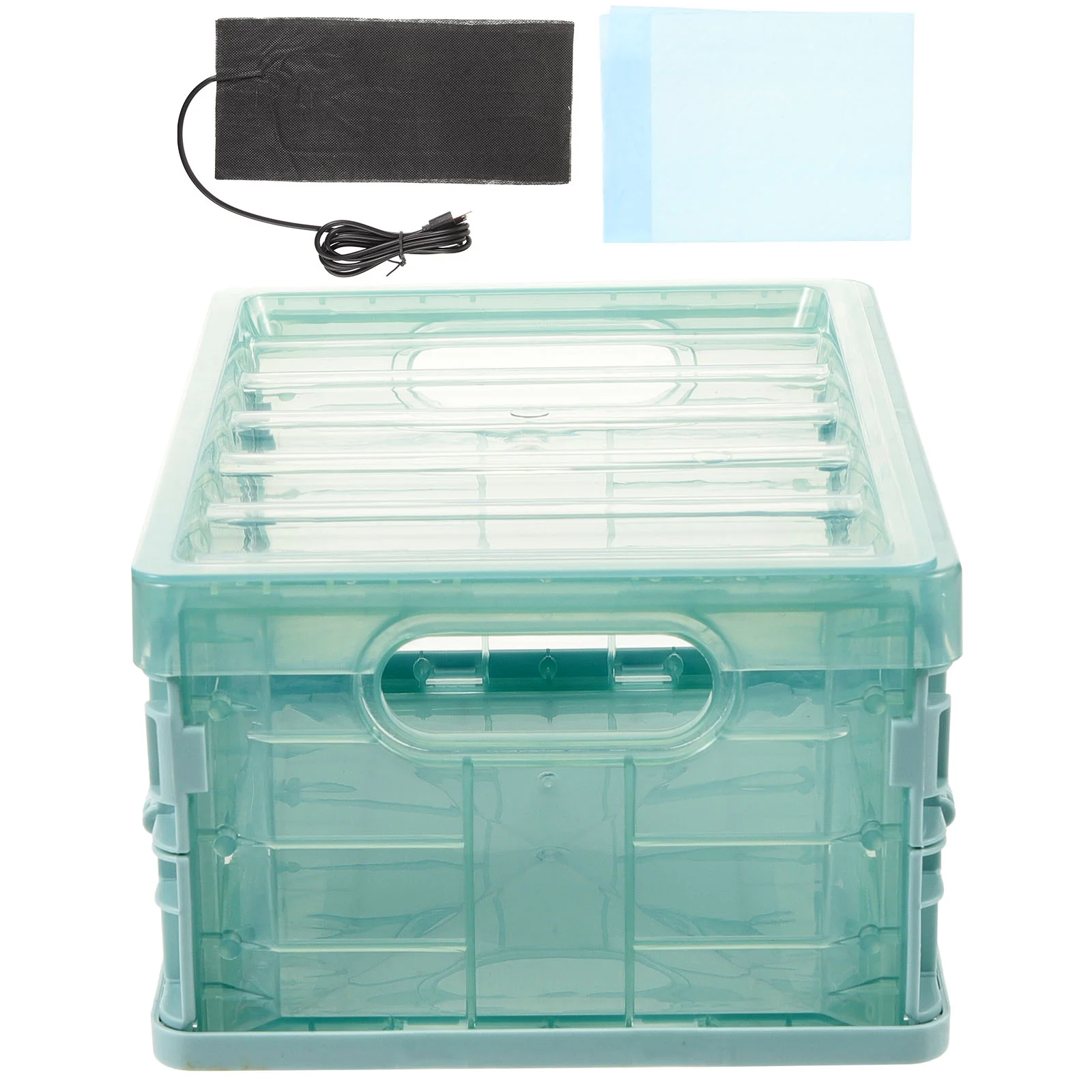 

1 Set Plastic Parrot Incubator Young Birds Hatch Box Parrot Brood Supplies With Heating Pad
