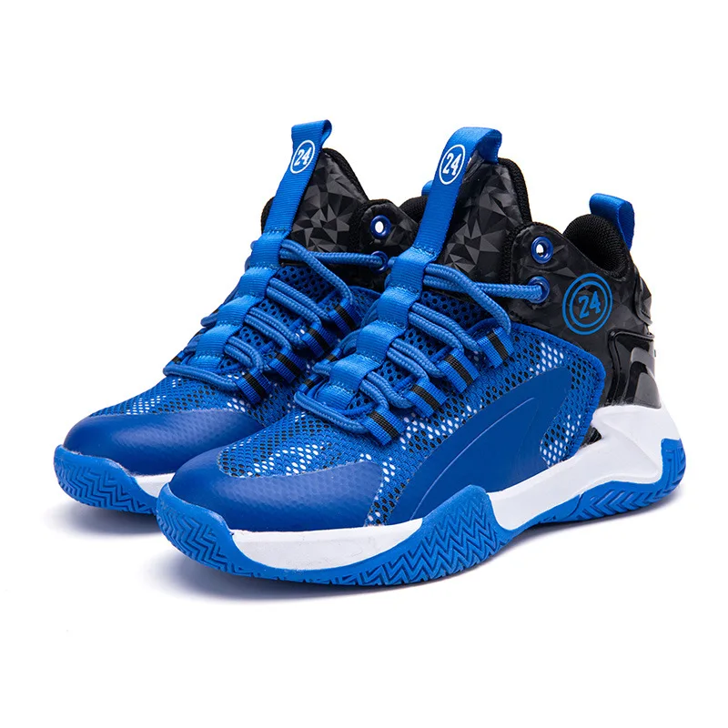 

Fashion Kids Basketball Thick Sole Children Sport Shoes Sneakers Lightweight Boys Sports Running Trainer Shoes Girls Student
