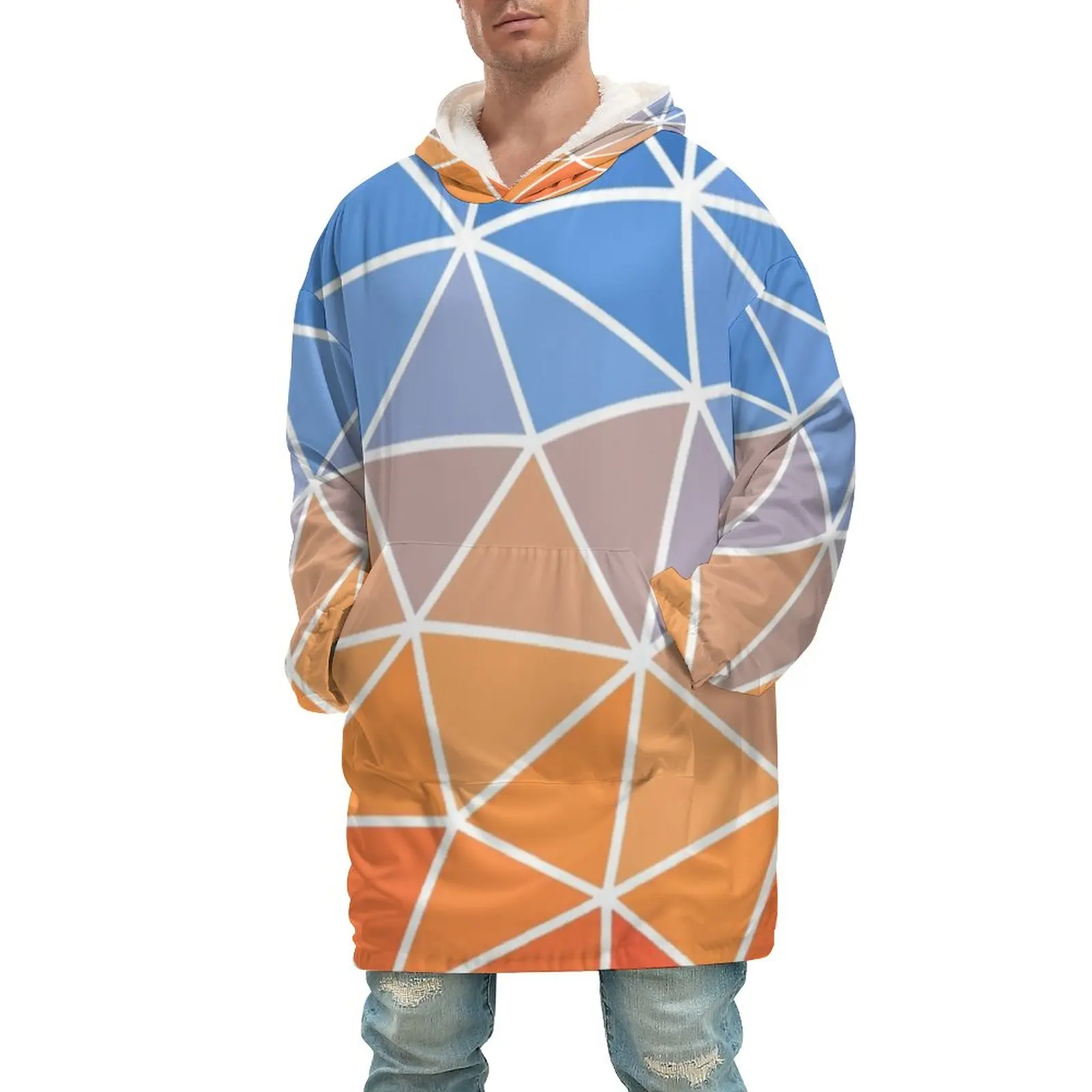 

Мужская толстовка с капюшоном и карманом, с капюшоном