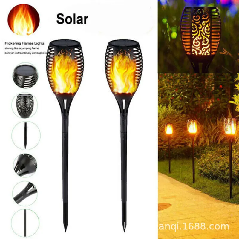 

Solar Flame Light Outdoor Courtyard Garden Landscape Light LED Ground Insertion Lawn Decoration Induction Torch Light