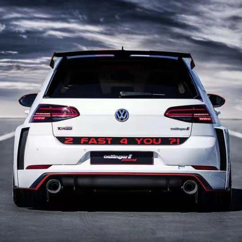 Фото Спойлер для Volkswagen GOLF MK7 MK7.5 2014-2018 GOLF 7 GOIF 7,5 Racing GT, стильный спойлер из АБС-пластика высокого качества №2