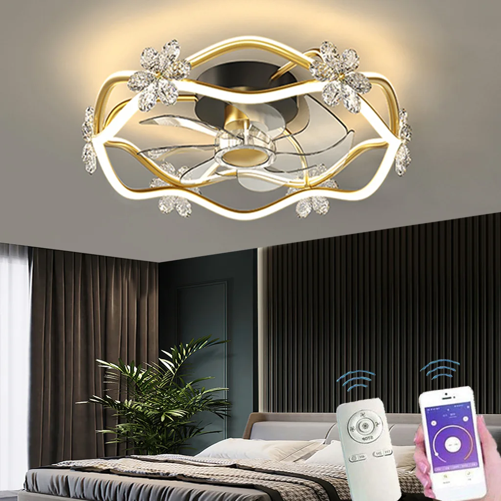 

LED Modern Remote Control Lighting Ceiling Fan Creative 3 Colors Children's Room Decorative Lamp Study Corridor Indoor Office