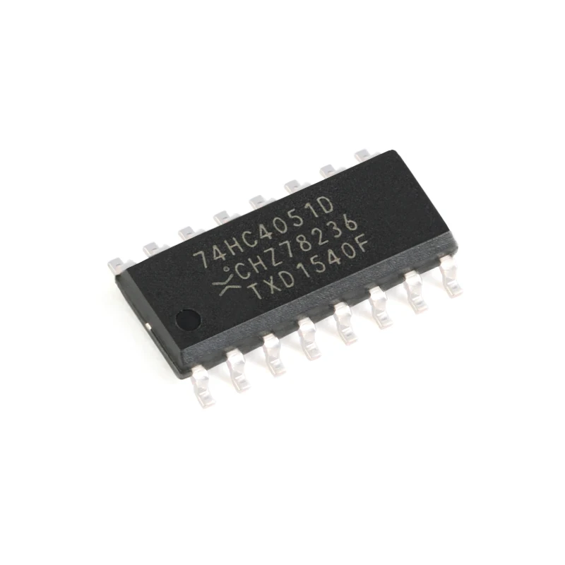 10PCS/Pack New Original 74HC4051D, 653 SOIC-16 8-channel analog multiplexer resolver chip