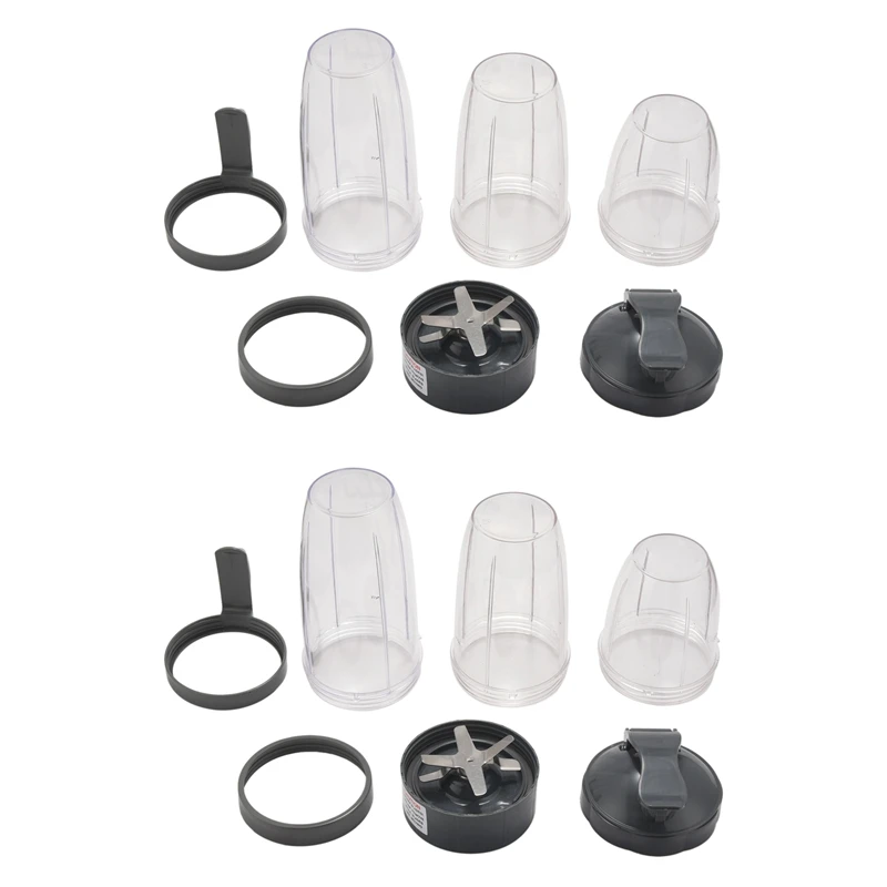 

Набор 2 шт. чашек и лезвий для замены высокоскоростной миксера-блендера Nutri для замены с помощью NutriBullet