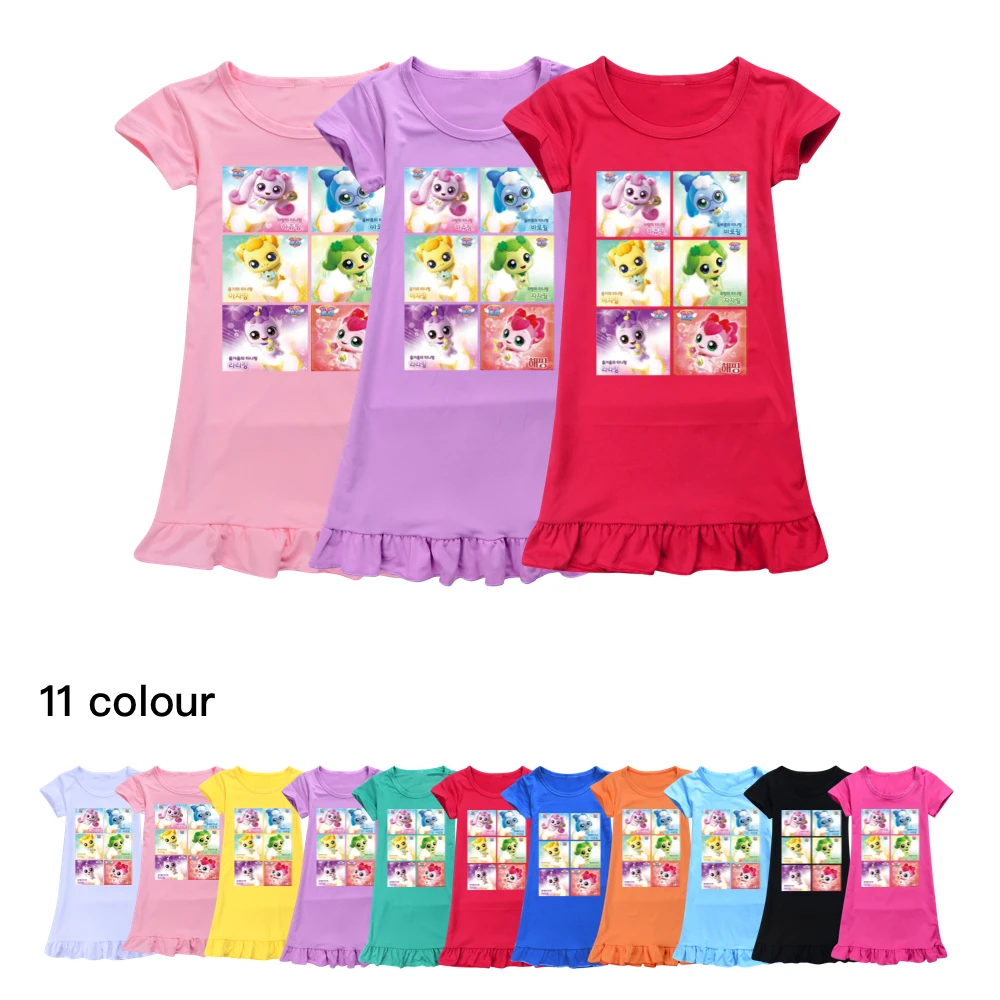 

Catch Teenieping Nightdress Baby Girls Pajamas Dresses Children Cartoon Nightgown Home Clothes Kids comfortable Sleepwear