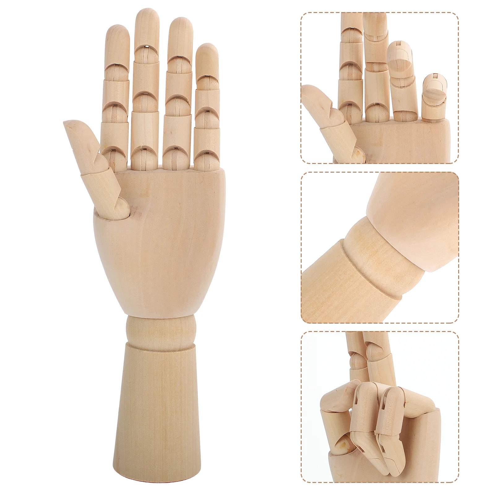

Wooden Joints Hand Model Comic Sketching Hand Prop Drawing Hand Model Desktop Decor